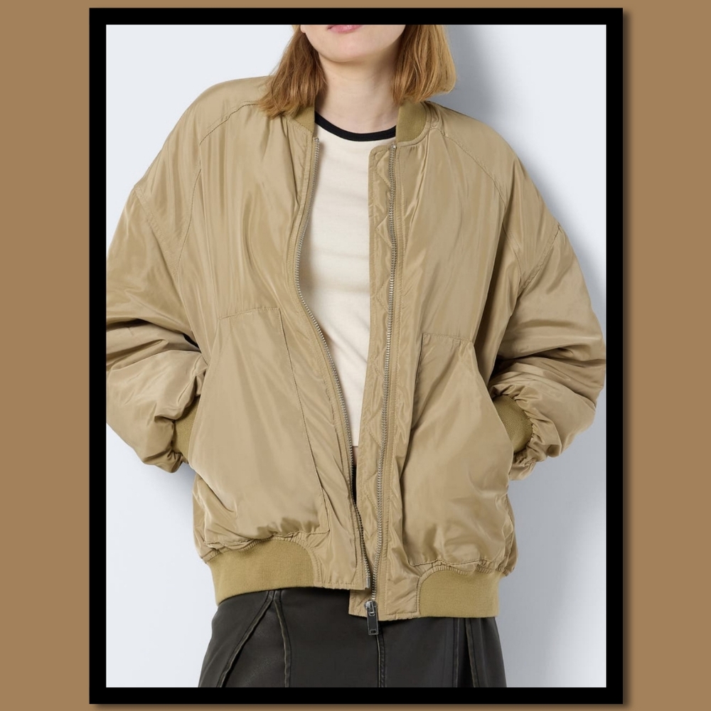 NOISY MAY DELIA OVERSIZE BOMBER JACKET
